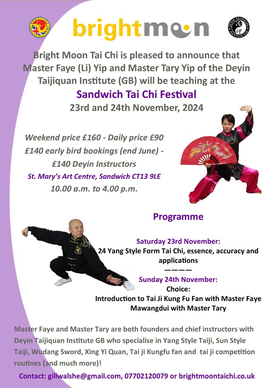 Poster for Sandwich Tai Chi Festival