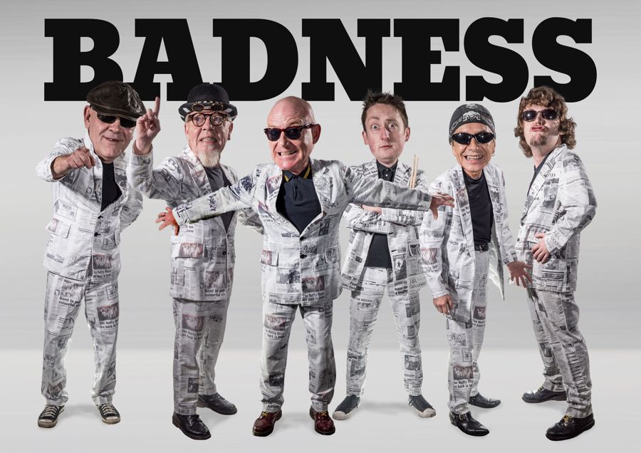 Advertising poster for the tribute band Badness