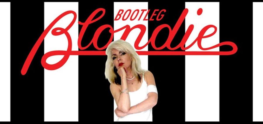 Poster advertising Bootleg Blondie with a female tribute artist who looks like the original Blondie.