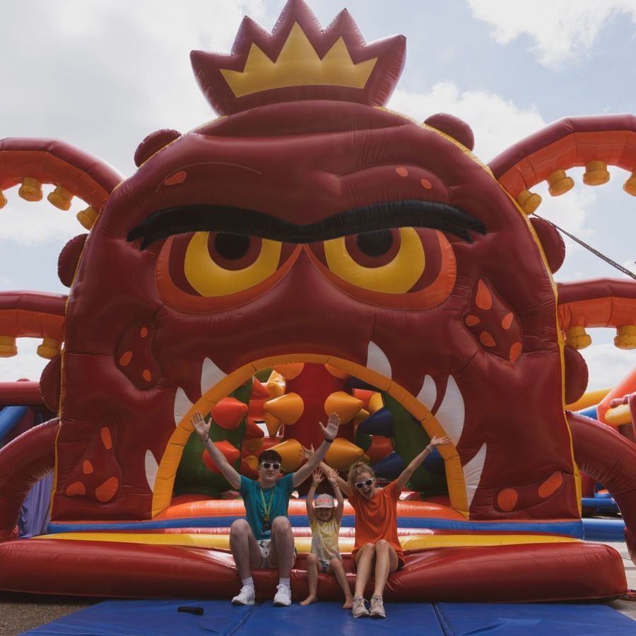 Bouncezilla children's inflatable obstacle course