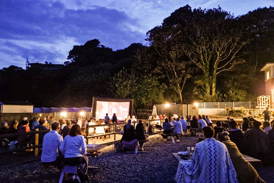 Open-air cinema at The Coastguard, St Margarets Bay