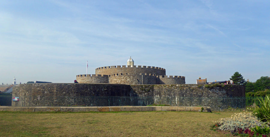 Deal Castle with blue sky