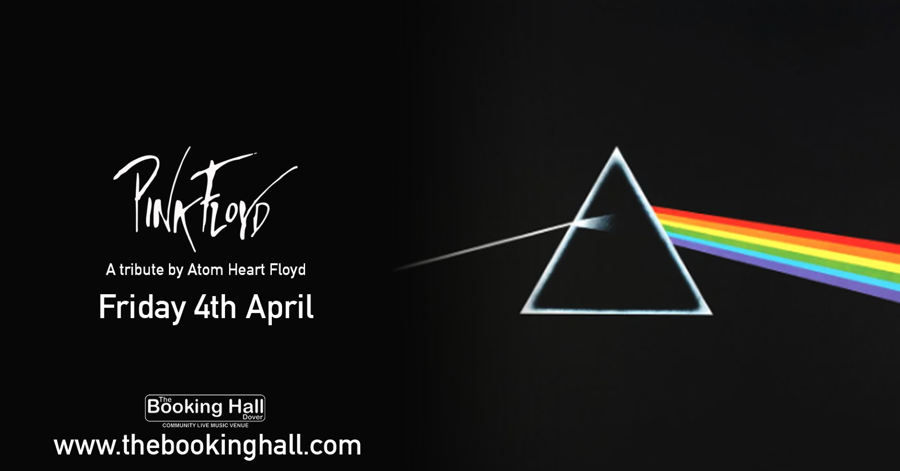 Poster for Pink Floyd tribute band at The Booking Hall in Dover on Fri 4th April 2025