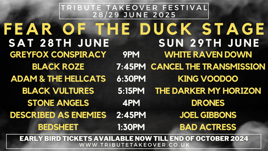 Fear of the Duck stage line up