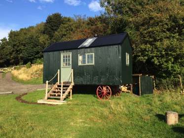 Shepherds Hut in rural setting