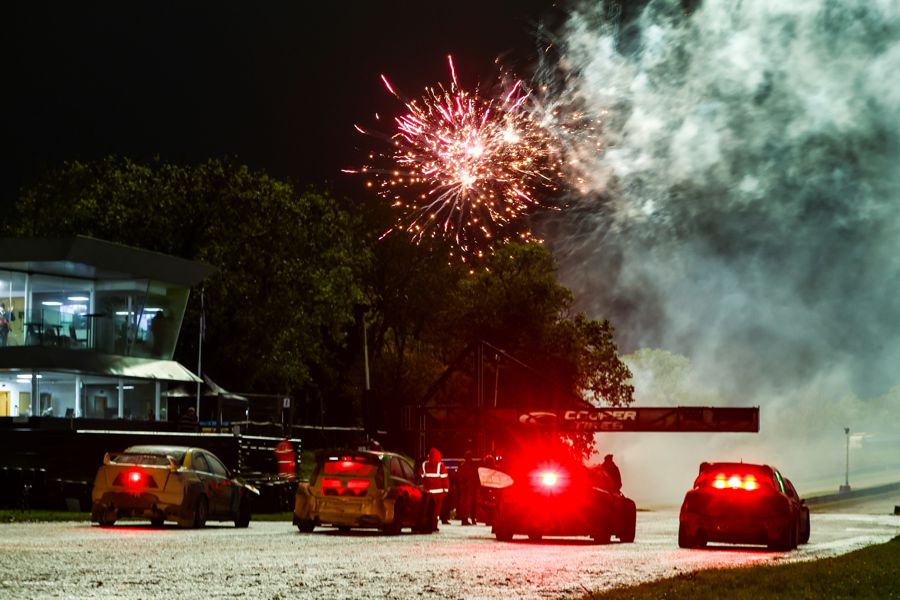 Racing and Fireworks at Lydden Hill Race Circuit