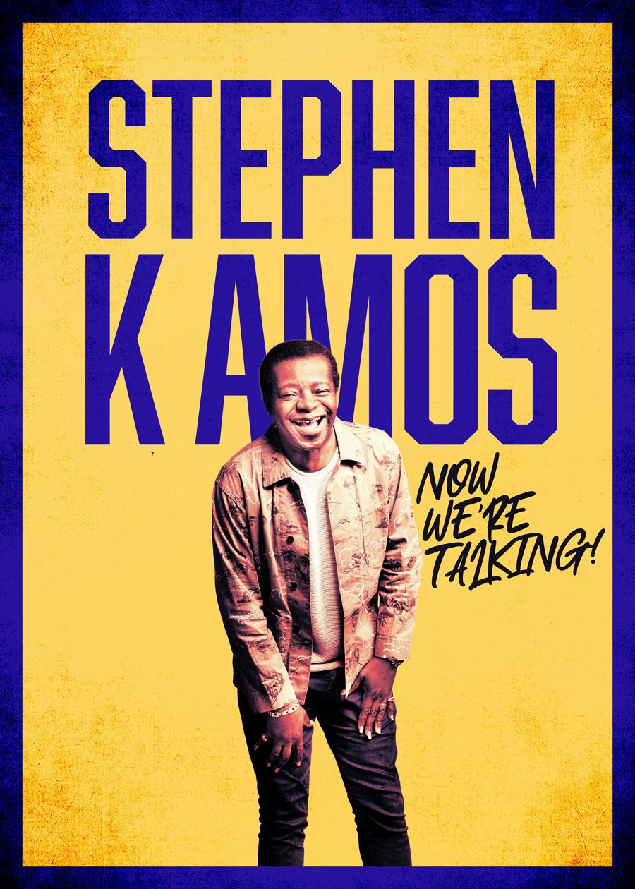 Advertising poster for Stephen K Amos tour