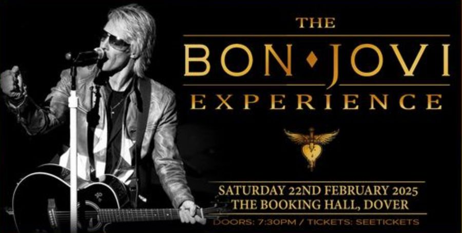 Poster for The Bon Jovi Experience at The Booking Hall Dover on 22nd Feb 2025