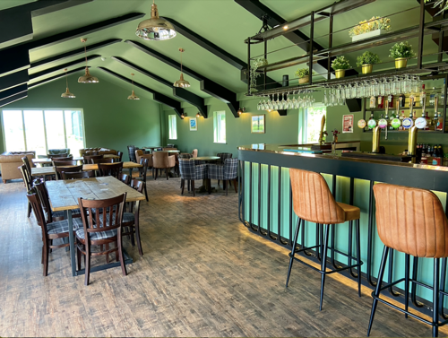 Bar area and seating at The Pub at Solley's Ice Cream Parlour