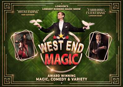 Advertising poster for West End Magic